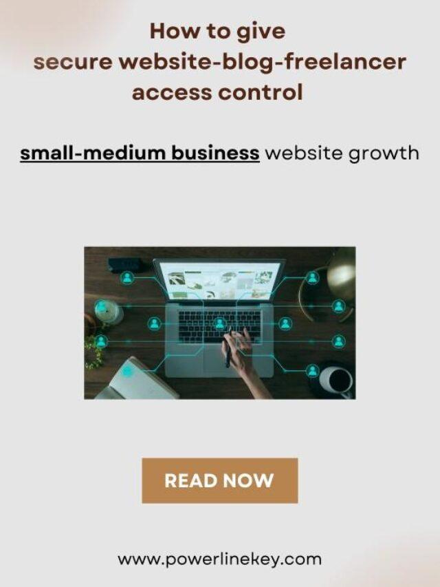 Read more about the article How to give secure website-blog-freelancer access control