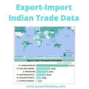 Export import indian govt trade data -top 11 small medium export import business demand explained by powerlinekey.com
