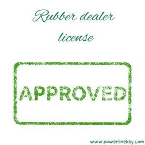 apply rubber dealer or trading license simple procedure,documents and steps explained by powerlinekey.com