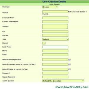 rubber dealer-trading license online user registration procedure explained by powerlinekey