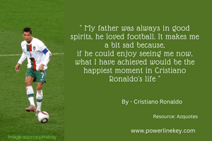 Cristiano ronaldo quotes about his father