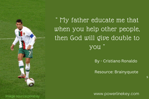 Cristiano ronaldo quotes about his father