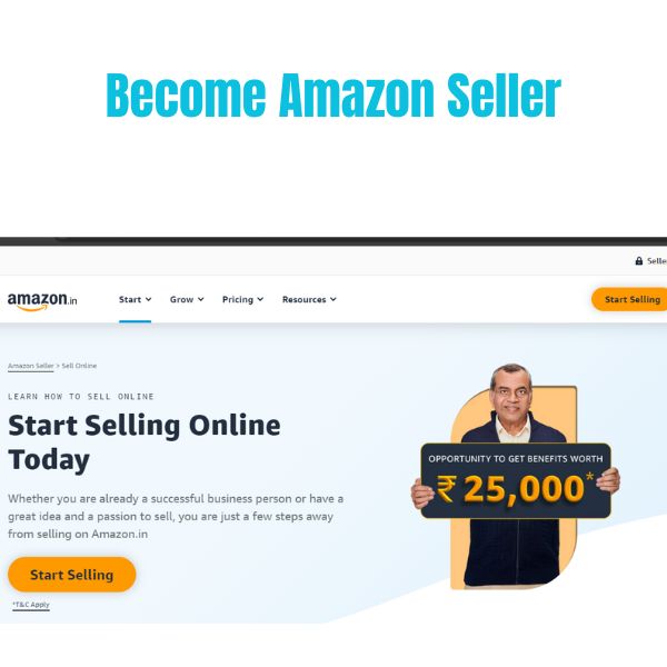 become amazon seller by easy registration by powerlinekey
